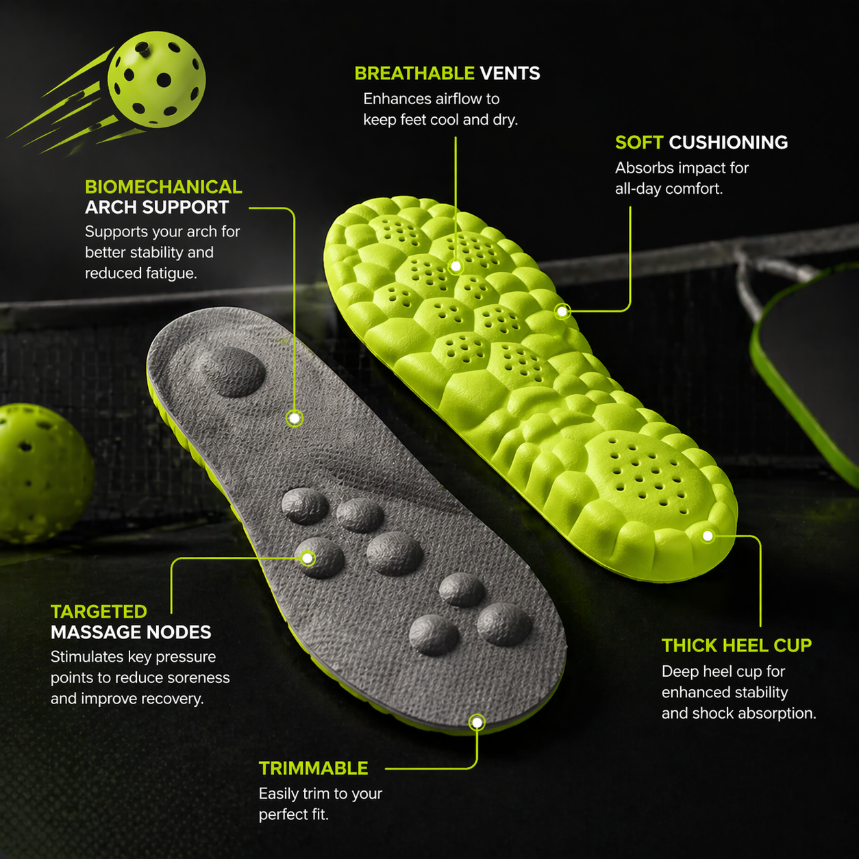 Pickleball Cloud Insoles