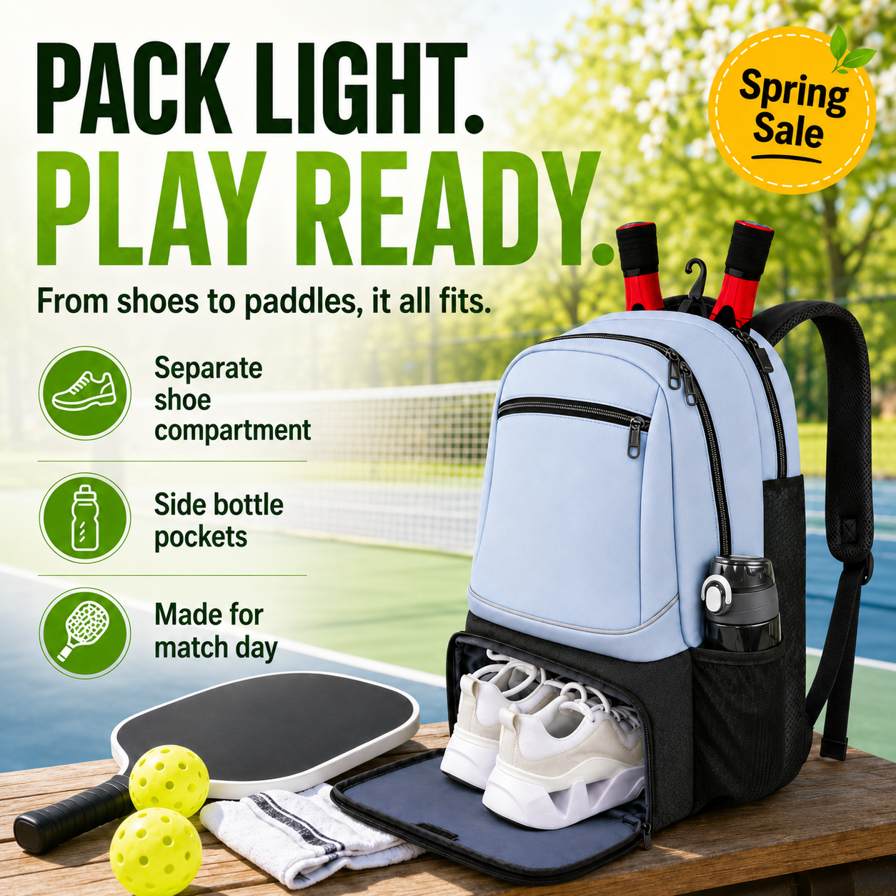 All In One Pickleball Backpack