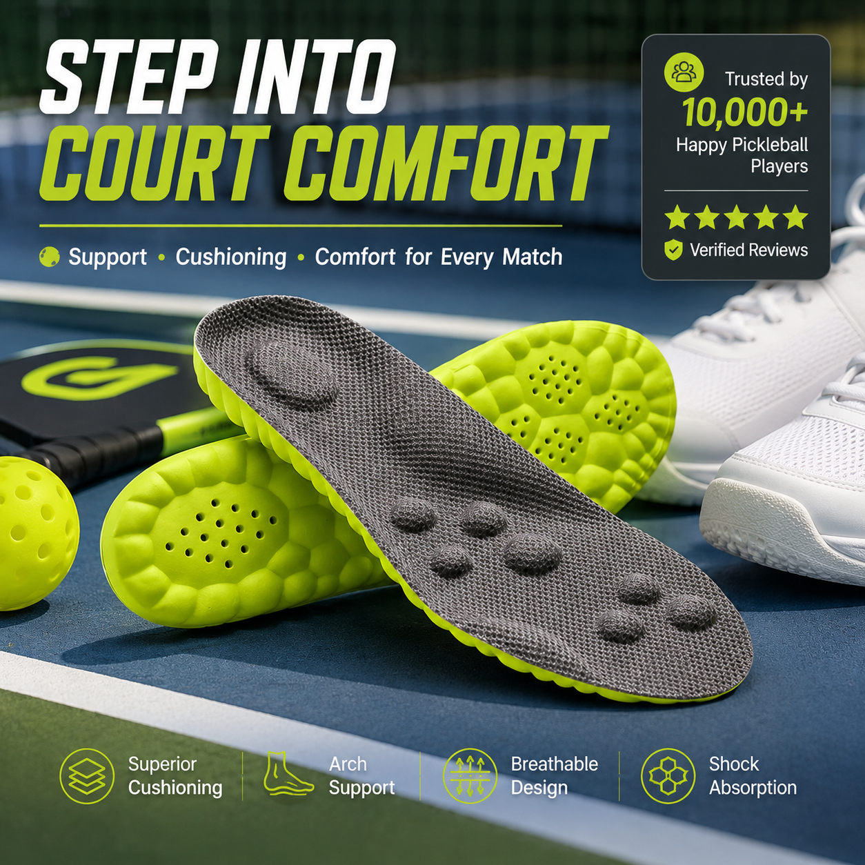 Pickleball Cloud Insoles